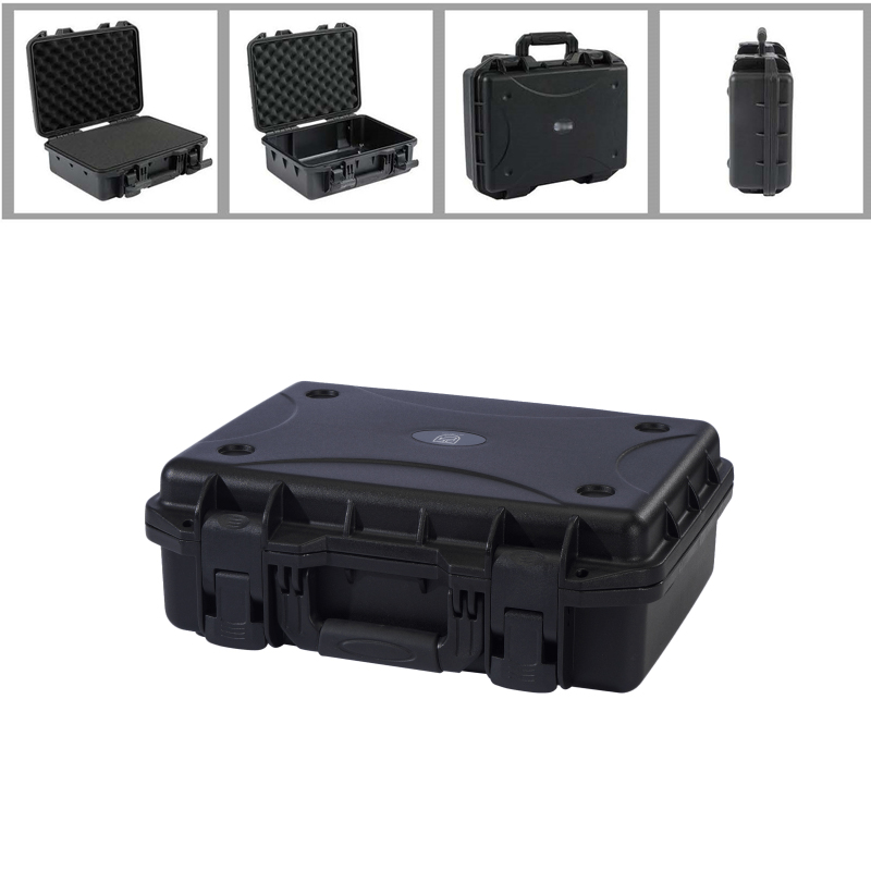 Mallette de transport moyenne ergonomique et robuste en plastique dur