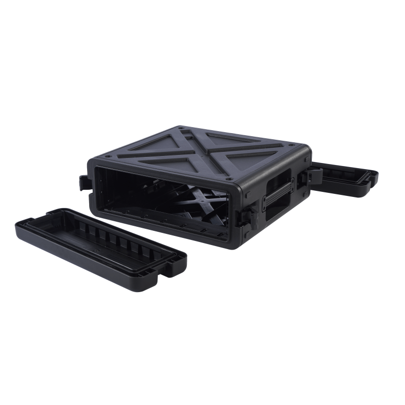 Boîtier de rack à cadre ouvert personnalisé verrouillable antichoc 3u