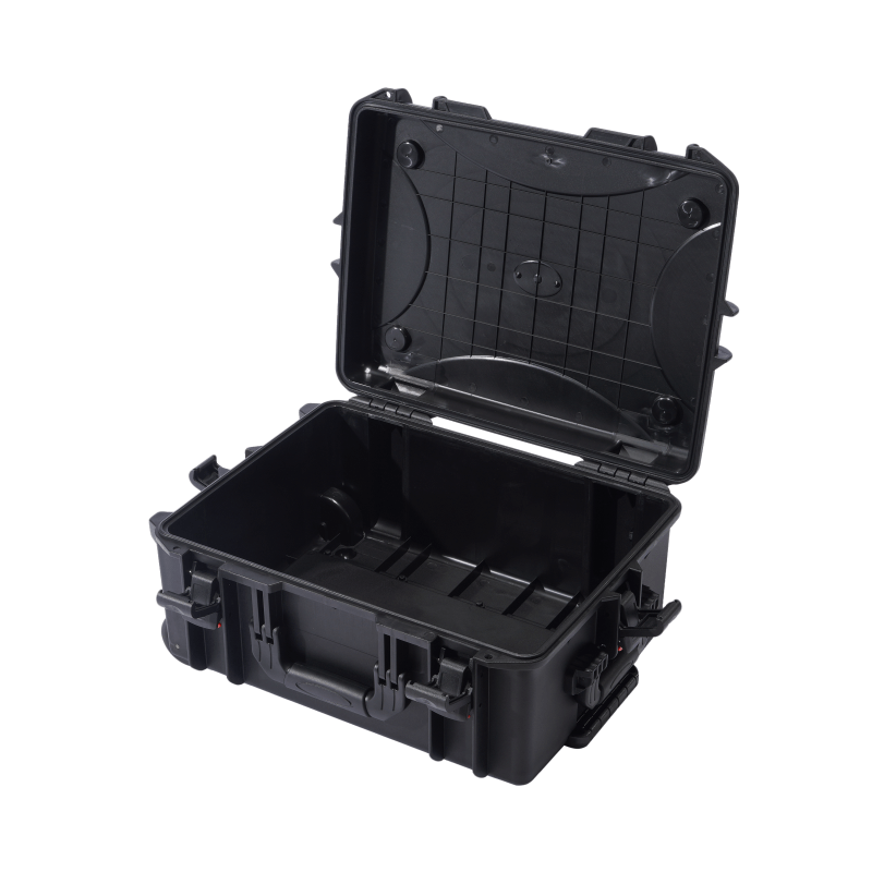 Caisse de chariot en plastique d'ABS de compagnie aérienne de serrure de TSA de transport de côté rigide