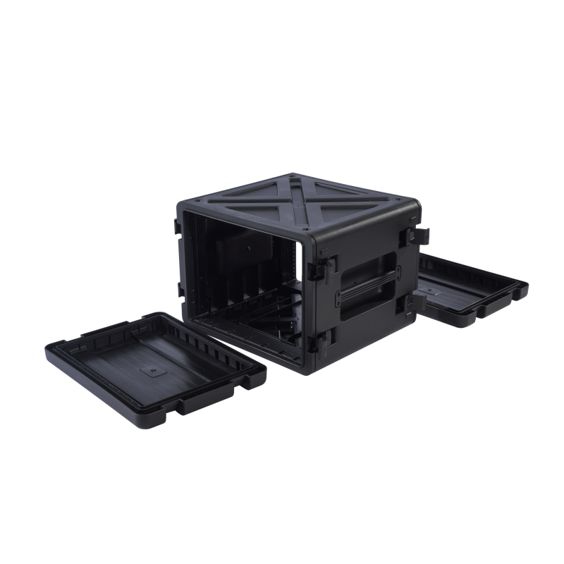 Mallette de support de diffusion audio-vidéo résistante aux intempéries standard 8u