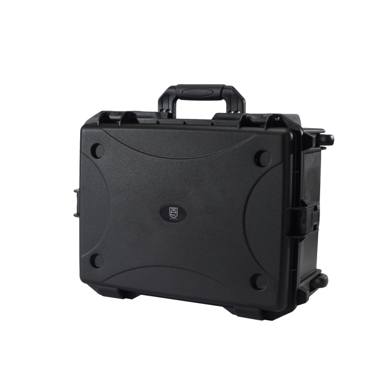 Caisse de chariot en plastique d'ABS de compagnie aérienne de serrure de TSA de transport de côté rigide